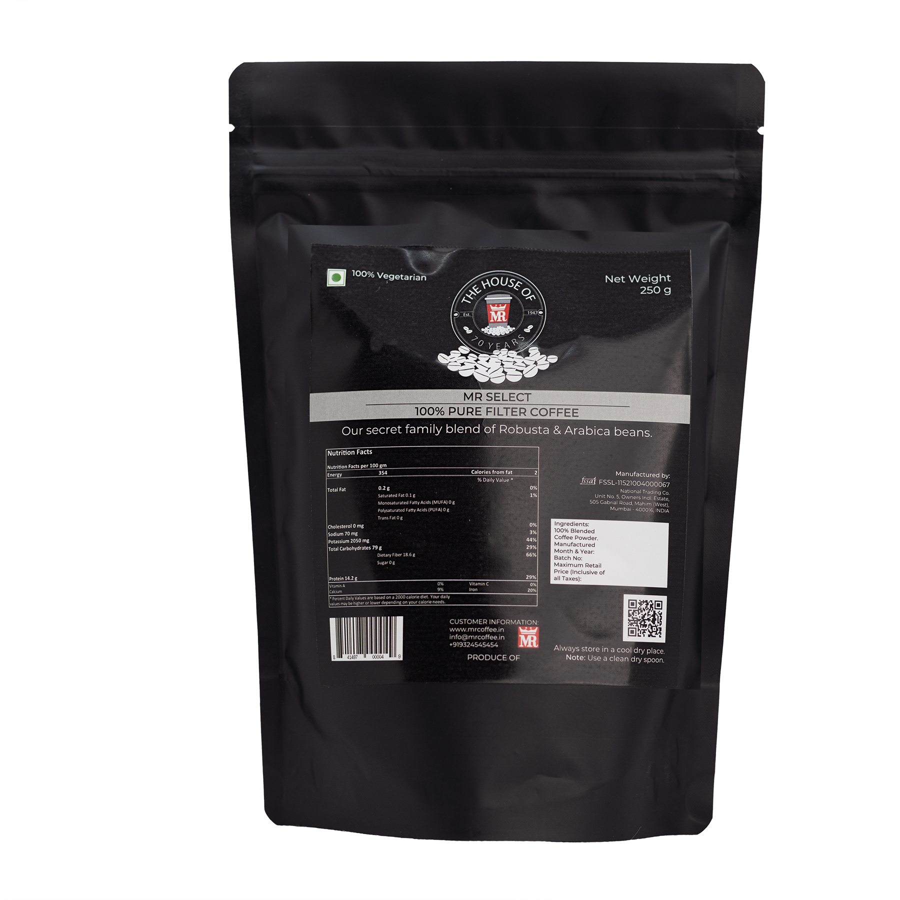  MR Select 100% Pure Filter Coffee